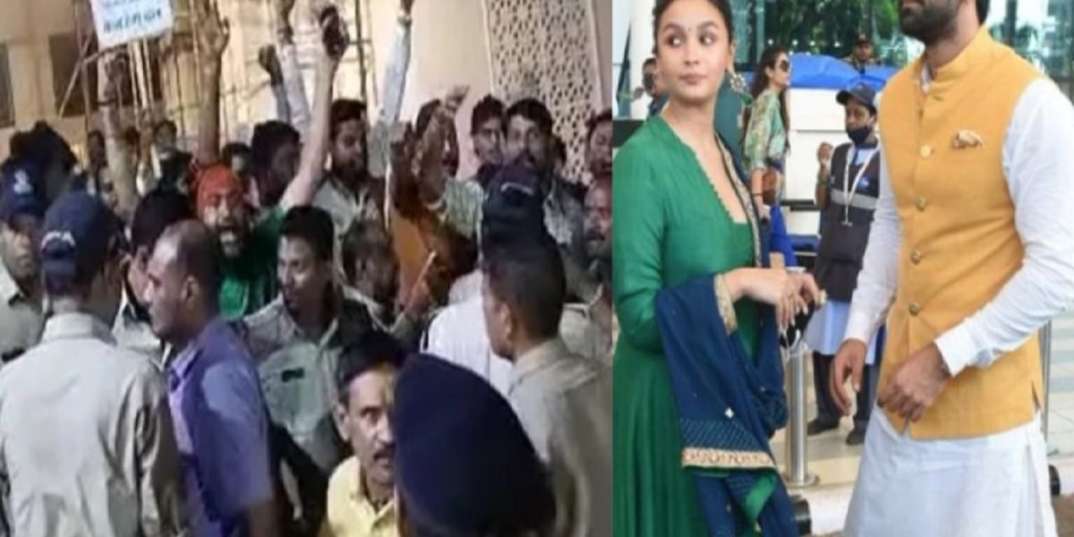 Ranbir Alia Visit Ujjain: दर्शन करने पहुंचे रणबीर और आलिया का विरोध
