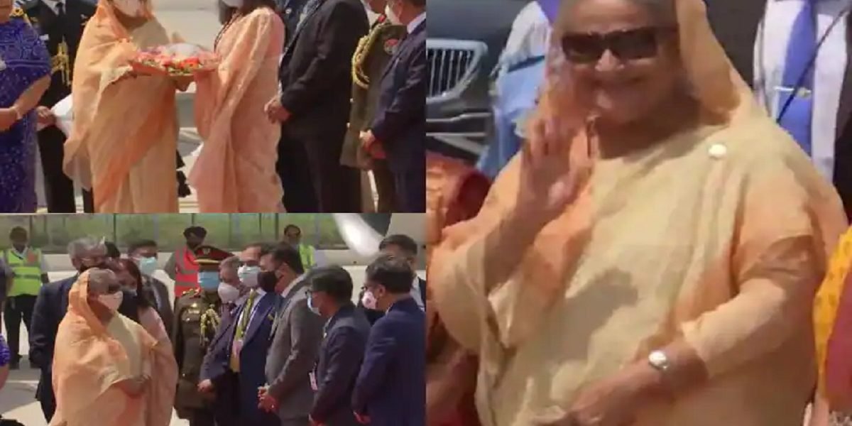 भारत पहुंची पीएम Sheikh Hasina का एयरपोर्ट पर हुआ ग्रैंड वेलकम