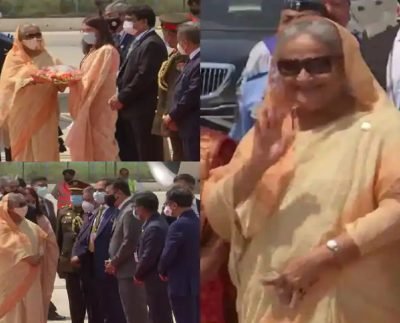 भारत पहुंची पीएम Sheikh Hasina का एयरपोर्ट पर हुआ ग्रैंड वेलकम