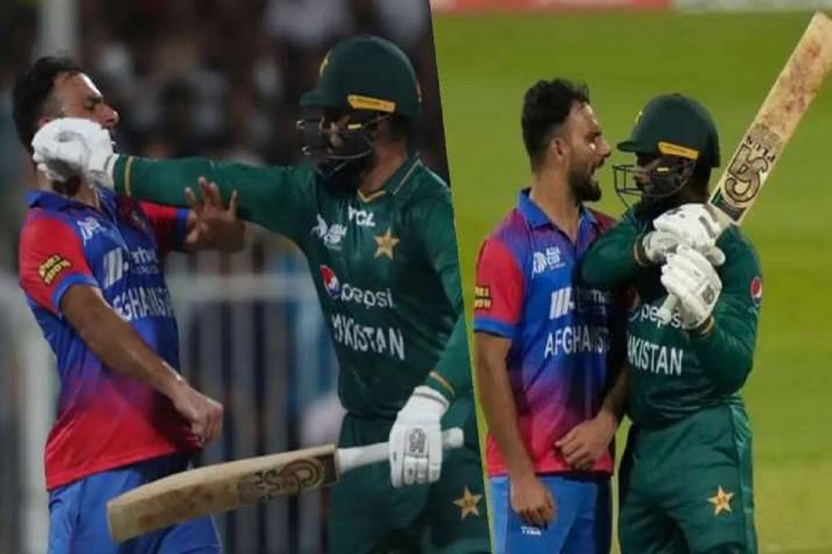 PAK vs AFG: पाक खिलाड़ियों की नापाक हरकत, आसिफ अली ने अफगानी गेंदबाज पर ताना बल्ला- देखें VIDEO