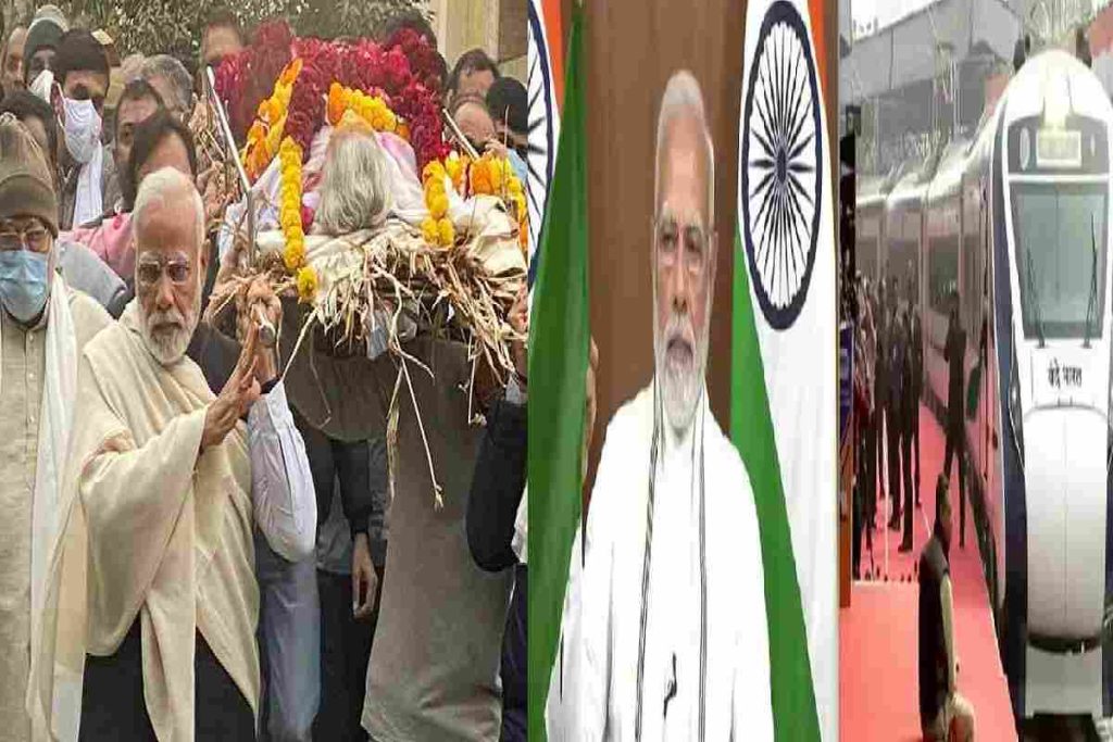 Narendra Modi flags off Vande Bharat Express after mother death